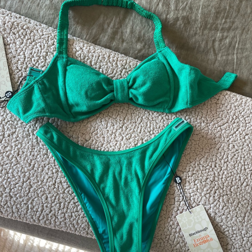 Blackbough Swim Green Terry Bikini - Picture 2 of 4
